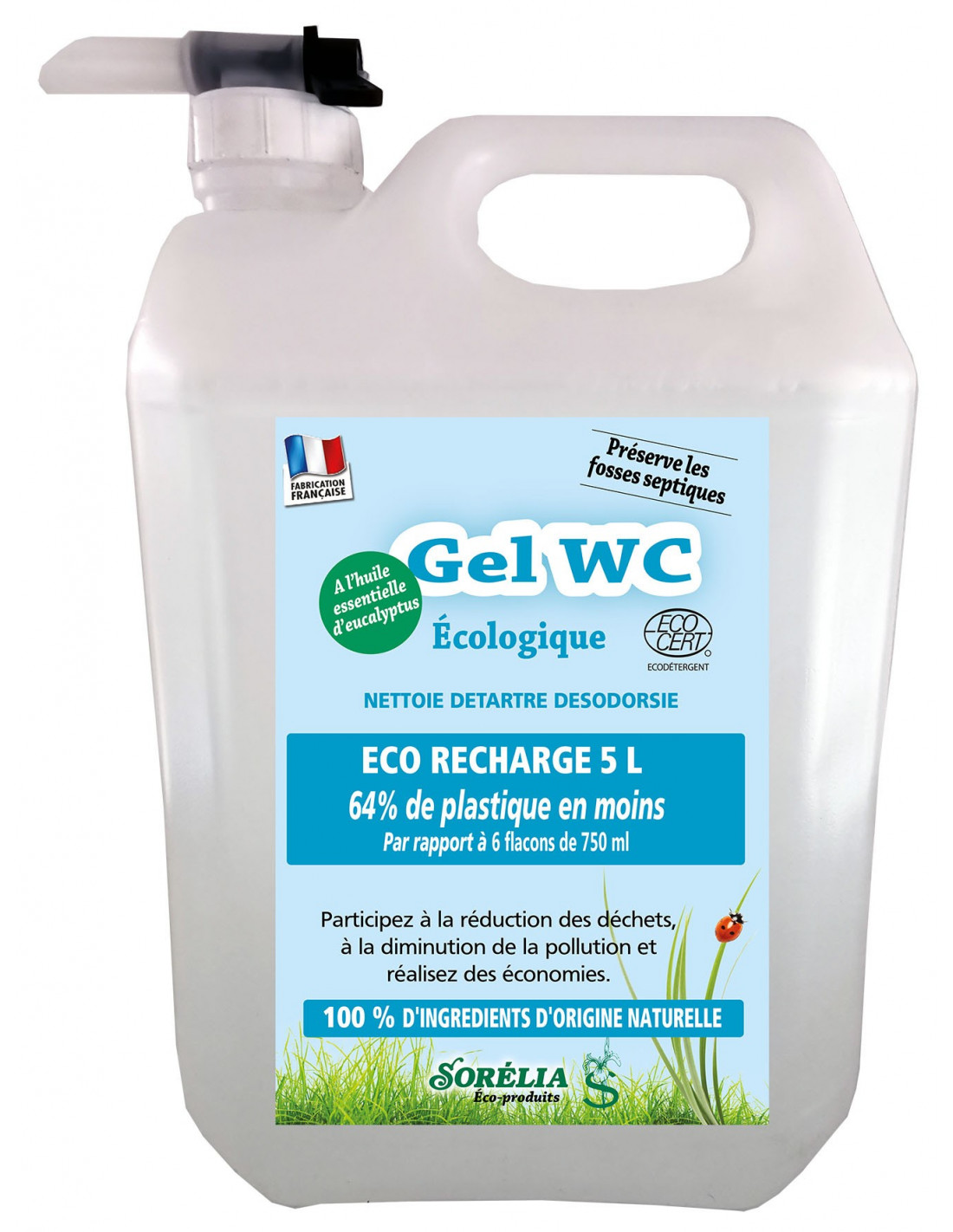 Gel WC naturel - Vinaigre et acide citrique - 750 ml - GLOSS