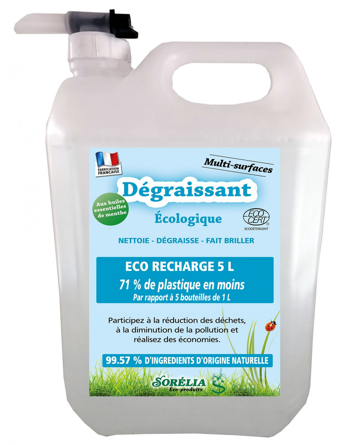 Recharge de dégraissant écologique